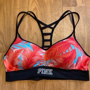 Pink ultimate workout push-up bra